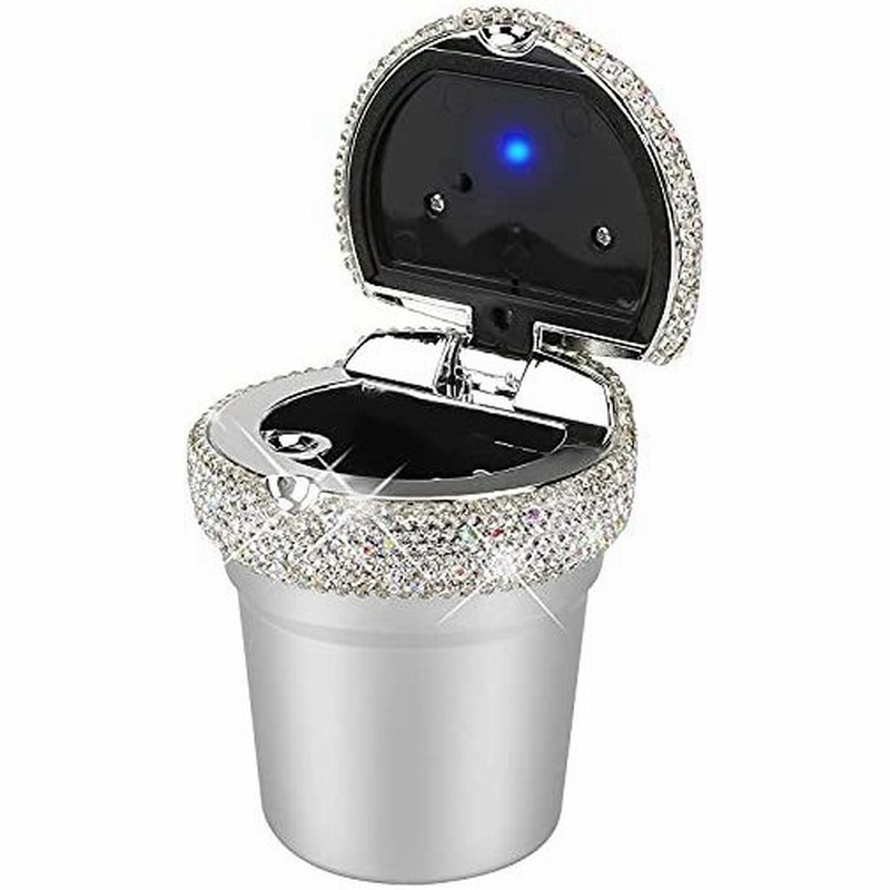 車用灰皿 Led付き ふた付き ワンタッチ消化 灰捨て簡単 大容量 ドリンクホルダー ブリング ダイヤモンド調 アクセサリー 携帯灰皿 カー用品 シ 通販 Lineポイント最大get Lineショッピング