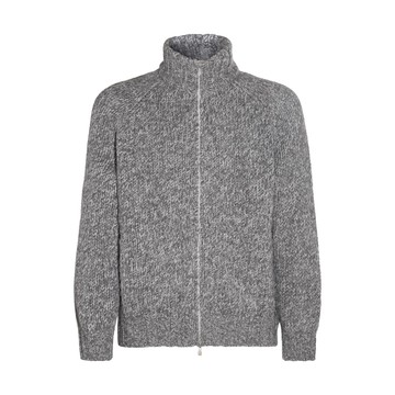 Brunello Cucinelli - Grey Virgin Wool Blend Cardigan