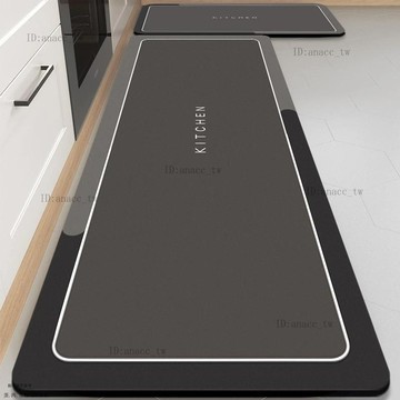 加厚硅藻泥廚房專用地墊耐臟吸水地毯可擦防水腳墊防滑防油墊子