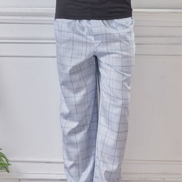 GOLDDEER金鹿 - 青年中格夏季款100%棉居家長褲-【M5304】