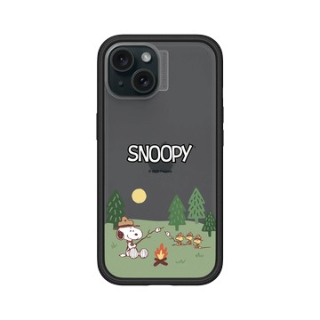 iPhone 15 Mod NX 黑 - 史努比 Snoopy - 露營趣