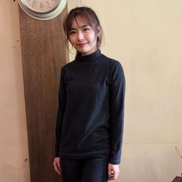 Hana Mokuba 簡約圓領條紋長袖T恤