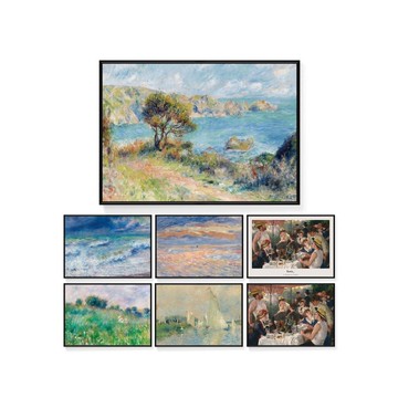 雷諾瓦系列掛畫/藝術插畫/裝飾畫/臥室掛畫/印象派/菠蘿選畫所