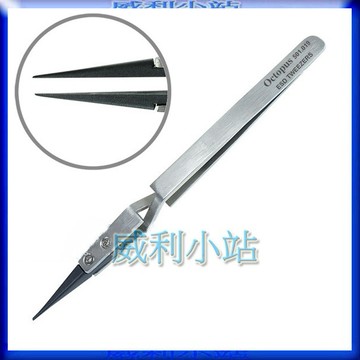 【威利小站】章魚牌 Octopus  501.019 反夾式細尖ESD防靜電鑷子