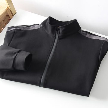 定織空氣棉！撞色織帶拼接！春季男士外貿時尚立領休閑夾克外套潮