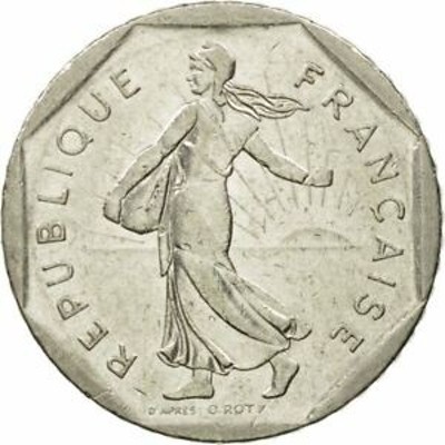 アンティークコイン [#440417] Coin, France, Semeuse, 2 Francs, 1980