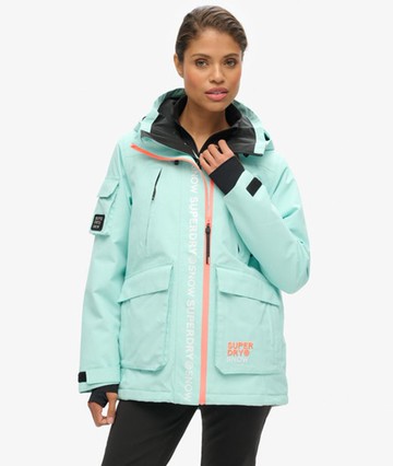 Superdry Women's Ski Ultimate Rescue Jacket Blue Size: 8