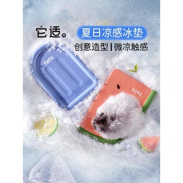 它適西瓜倉鼠冰墊夏天降溫板神器涼墊涼席冰屋金絲熊專用夏季用品