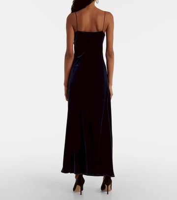 Asceno Alberta velvet slip dress