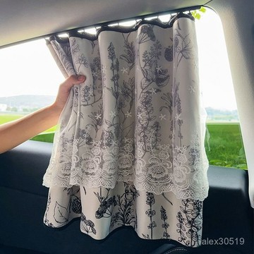 臺灣出貨📦嵌入式滑軌汽車遮陽簾全遮光側窗寶寶兒童防曬隔熱窗簾車載車用簾