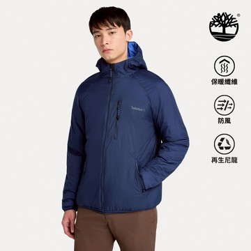 【網路限定】男款深藍色防潑水羽絨保暖外套|A6A57451