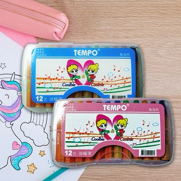 Tempo 節奏~12色油蠟筆CR-60-12(1盒入) 款式可選