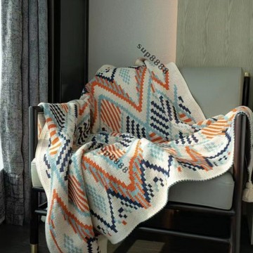 桃園出貨夏季辦公室午睡毯北歐風針織毯護頸單人午睡蓋毯毛毯小毯子沙髮毯