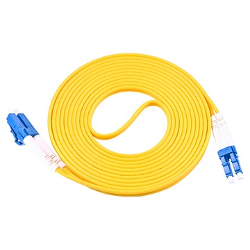 Neon 台灣霓虹 電信級LC-LC單模雙芯全雙工光纖跳線 3m 黃色  1條