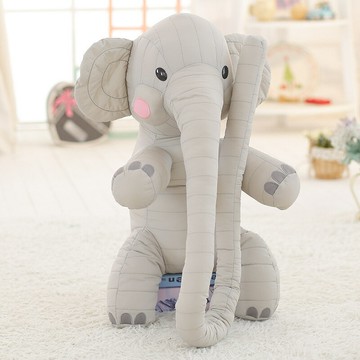 可愛大象公仔大號毛絨玩具 娃娃玩偶創意生日禮物 亞馬遜
