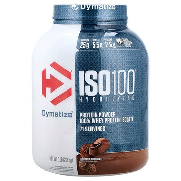Dymatize, ISO100® Hydrolyzed，全分離乳清蛋白，美味巧克力味，5 磅（2.3 千克）