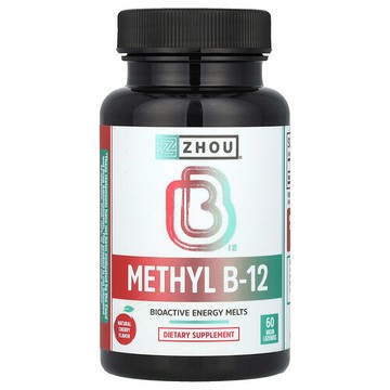 Zhou Nutrition, 甲基 B-12，天然櫻桃味，5000 微克，60 粒微錠劑