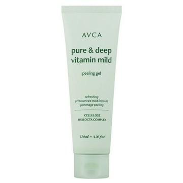 AVCA Pure & Deep Vitamin 溫和去角質凝膠 120ml / 低 pH 溫和去角質面部凝膠 / 光滑