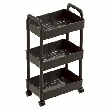 置物手推車 3層  黑色  1個
