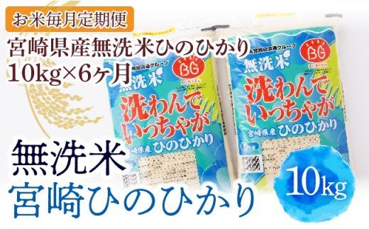 （令和5年度）宮崎県産無洗米ひのひかり10kg [E1606t6]