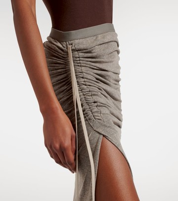Rick Owens Cotton-blend jersey maxi skirt