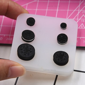 微縮粘土奧利奧餅乾食玩甜品矽膠模具霜淇淋奧利奧曲奇餅幹模具 翻糖模具 黏土模具 黏土工具