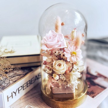 【日常好事‧花寓】經典玻璃永生玫瑰鐘罩｜生日禮物｜花禮｜開幕花禮｜紀念日｜情人節禮物