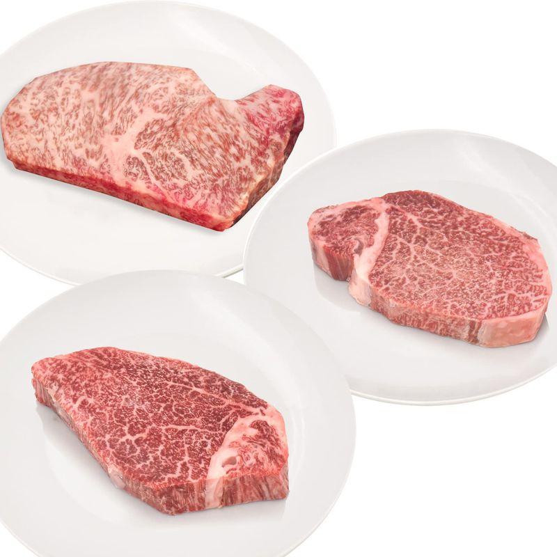 米沢牛 ステーキ 特選 3部位食べ比べセット A5等級 ステーキ肉 合計480g シャトーブリアン 150g   ヒレ 150g   サーロ