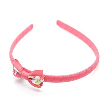 英國Ribbies 雙色緞帶蝴蝶結髮圈-Liberty Betsy Red