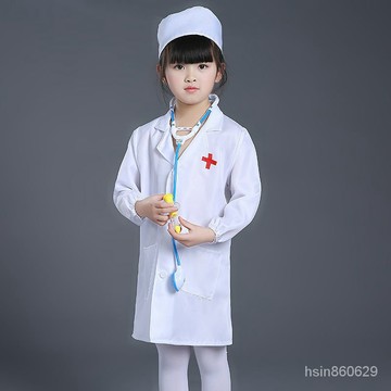 優質兒童白大褂小醫生護士幼稚兒園職業過家家角色扮演六一表演出服裝