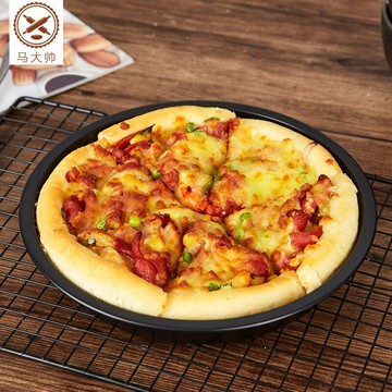 不沾披薩盤模具6寸8-9-10寸pizza盤烤盤烘焙蛋糕模具工具套裝家用