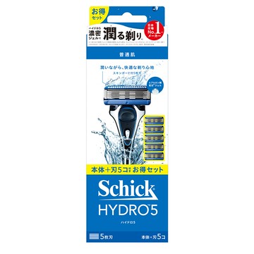 [家速配]舒適水次元5刮鬍刀1刀架5刀頭