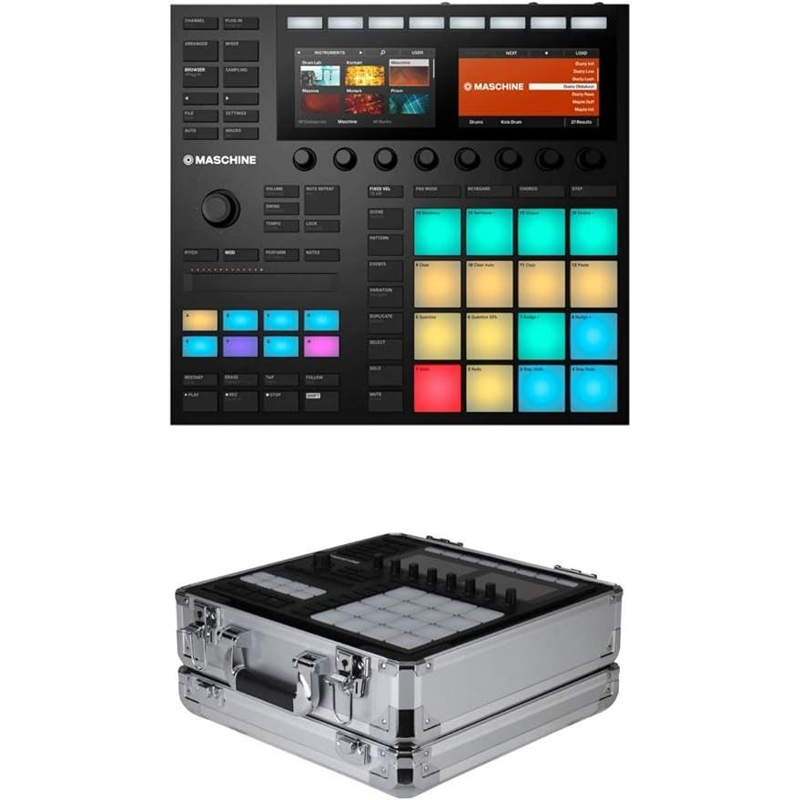 Native Instruments Maschine MK3   Odyssey KMASCHINEMK3SIL Case Bundle