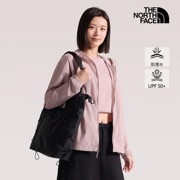女款粉色DWR防潑水防曬連帽外套｜8JSW0SO