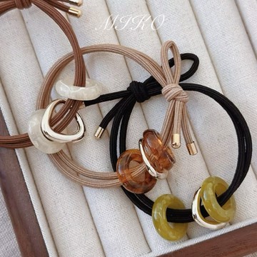 MIKO夏日必備 簡約款扣環髮繩 髮圈 馬尾 韓系髮繩