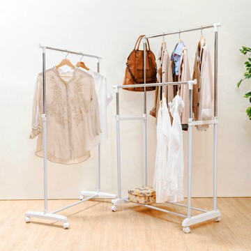 衣帽架 吊衣架 掛衣架 簡約質感吊衣架(單/雙桿) 天空樹生活館