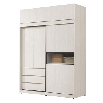 【MUNA家居】蘿拉6X7.8尺推門衣櫥(無燈)