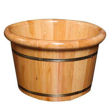 泡腳桶 香柏木碳化泡腳桶木桶家用專用桶實木冬天泡腳桶足浴盆泡腳保溫S041快速出貨