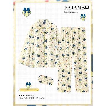 拓麻歌子純棉睡衣女長袖春秋季日系卡通二次元可愛學生家居服套裝