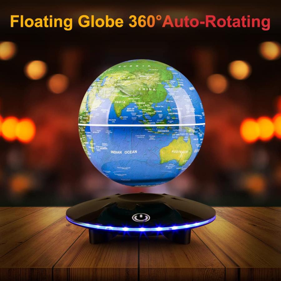 Magnetic Levitation Globe,-6 inch? Levitating Globe Lamp World Map Floating