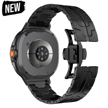 SAMSUNG 適用於三星 Galaxy Watch 8/8 經典/超 2/1 錶帶手鍊的金屬不銹鋼錶帶