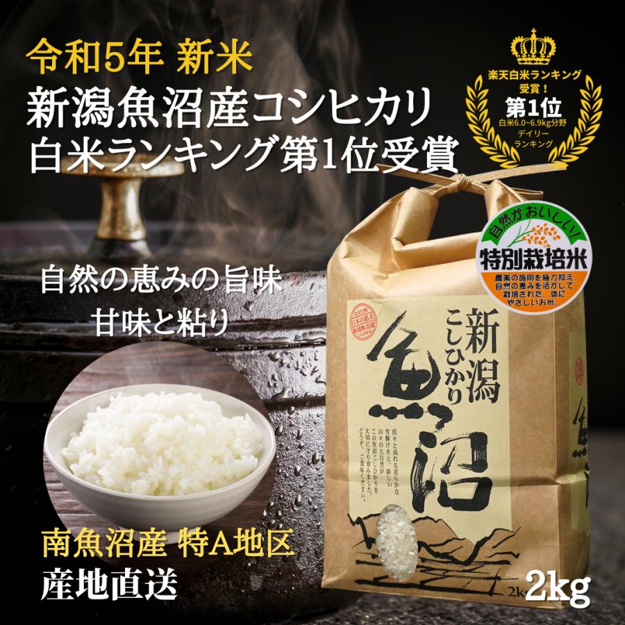 お歳暮に 魚沼産コシヒカリ 新米 令和5年 2kg  特別栽培米 お年賀  南魚沼産コシヒカリ 産地直送 新潟  美味しい米  贈答品 粗品 米 挨拶品 ギフト