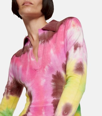 Gabriela Hearst Tie-dye cashmere and silk midi dress