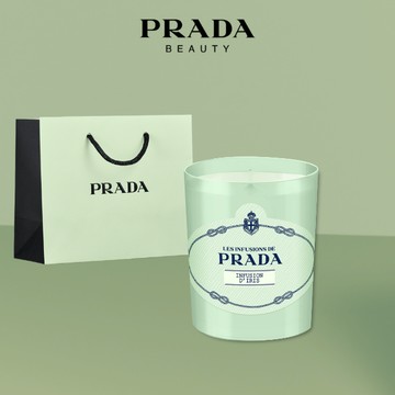 🔜 快速出貨【PRADA】水印私藏系列 -浮夢鳶尾香氛蠟燭｜享護手霜體驗禮+禮袋