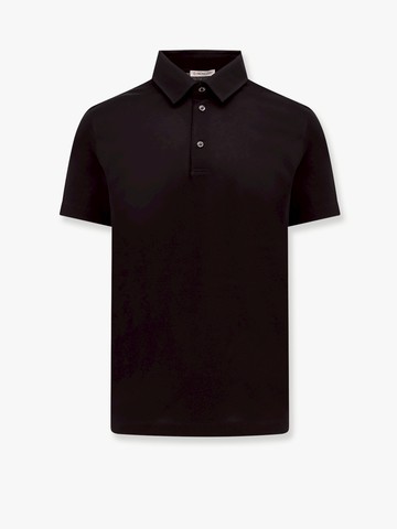 Cotton polo shirt with logo - MONCLER - gender_Man