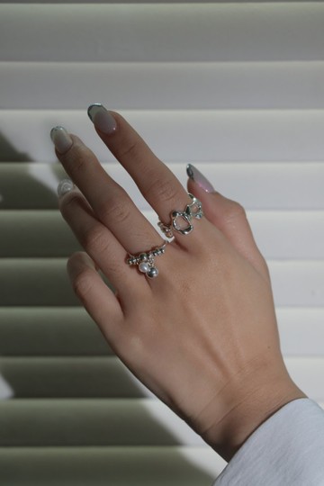 露水 I 純銀線型戒指