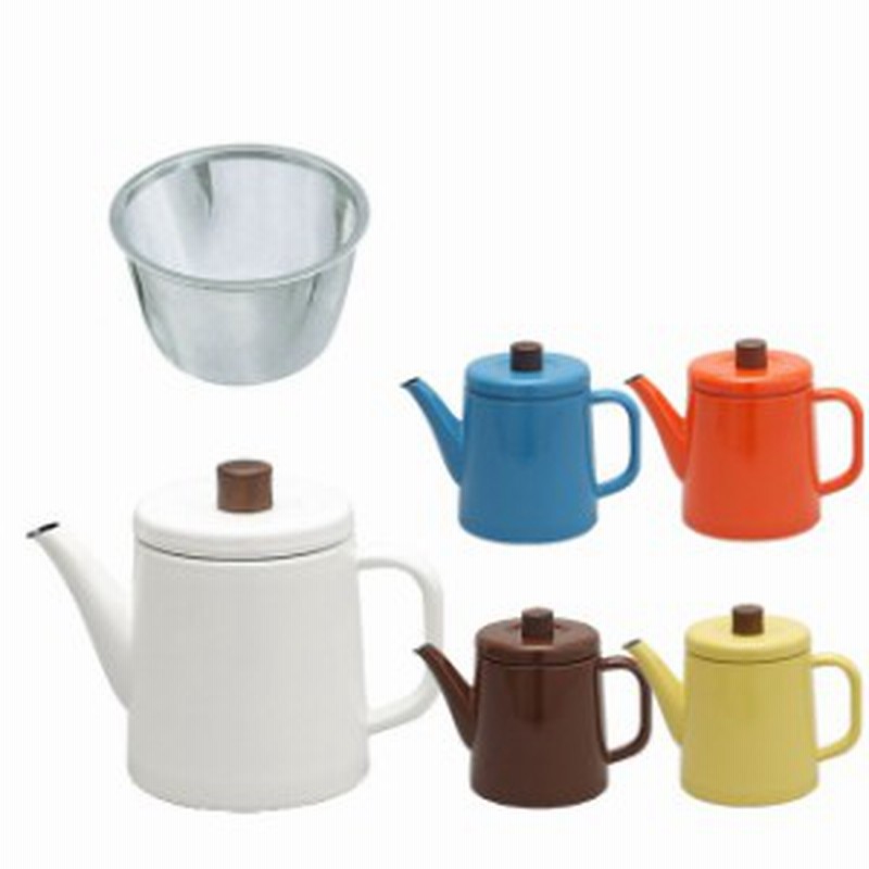 おしゃれ 日本製 Ih ホーロー 野田琺瑯 やかん ポトル 1 5l 茶こし付 かわいい 薬草やかん 通販 Lineポイント最大1 0 Get Lineショッピング