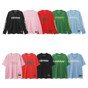 正確版克羅Chrome Hears冰球服網眼花臂十字架印花情侶款套裝