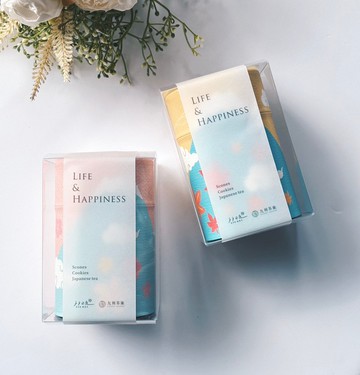 【手手司康】富士山和紙罐-手工餅乾 60g / 日本焙茶茶包