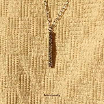 925 純銀樹皮紋理項鍊